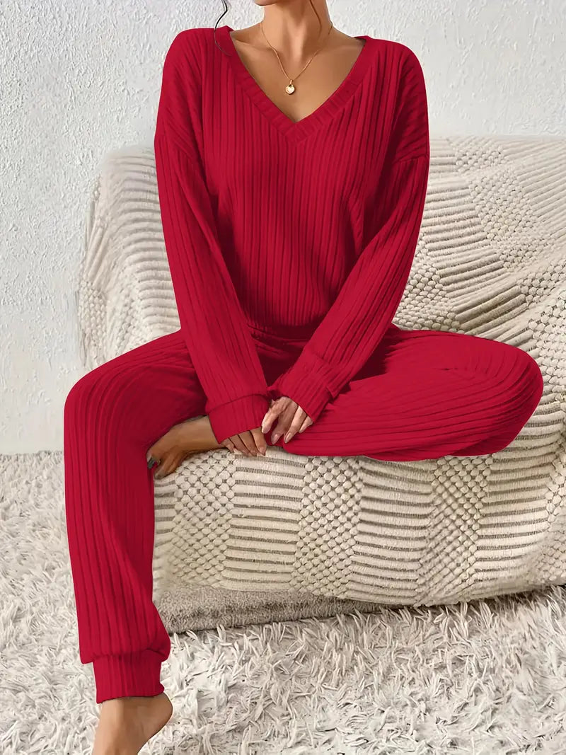 Women’s Ribbed Loungewear Set