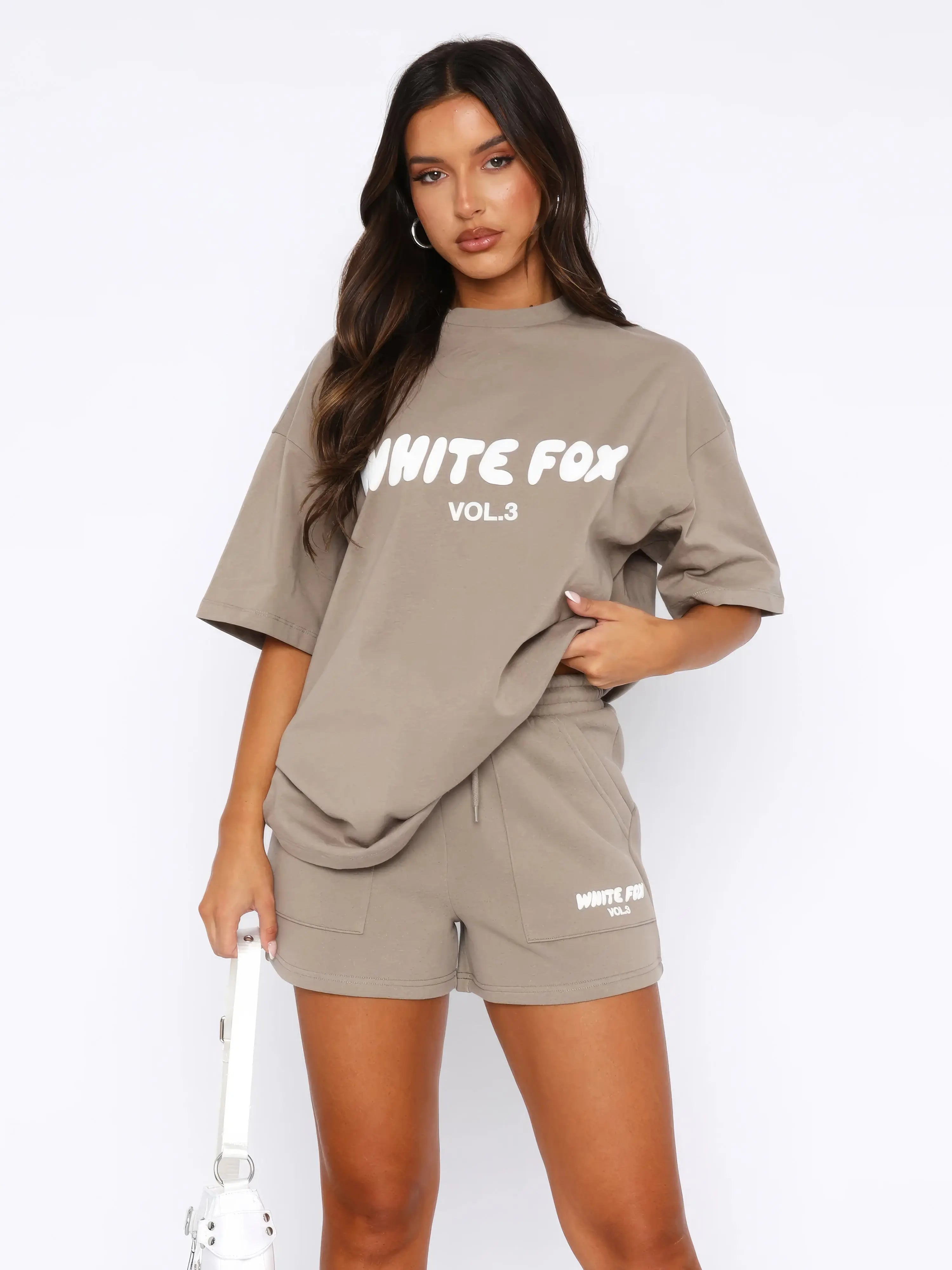 Casual Oversized Tee and Shorts Set