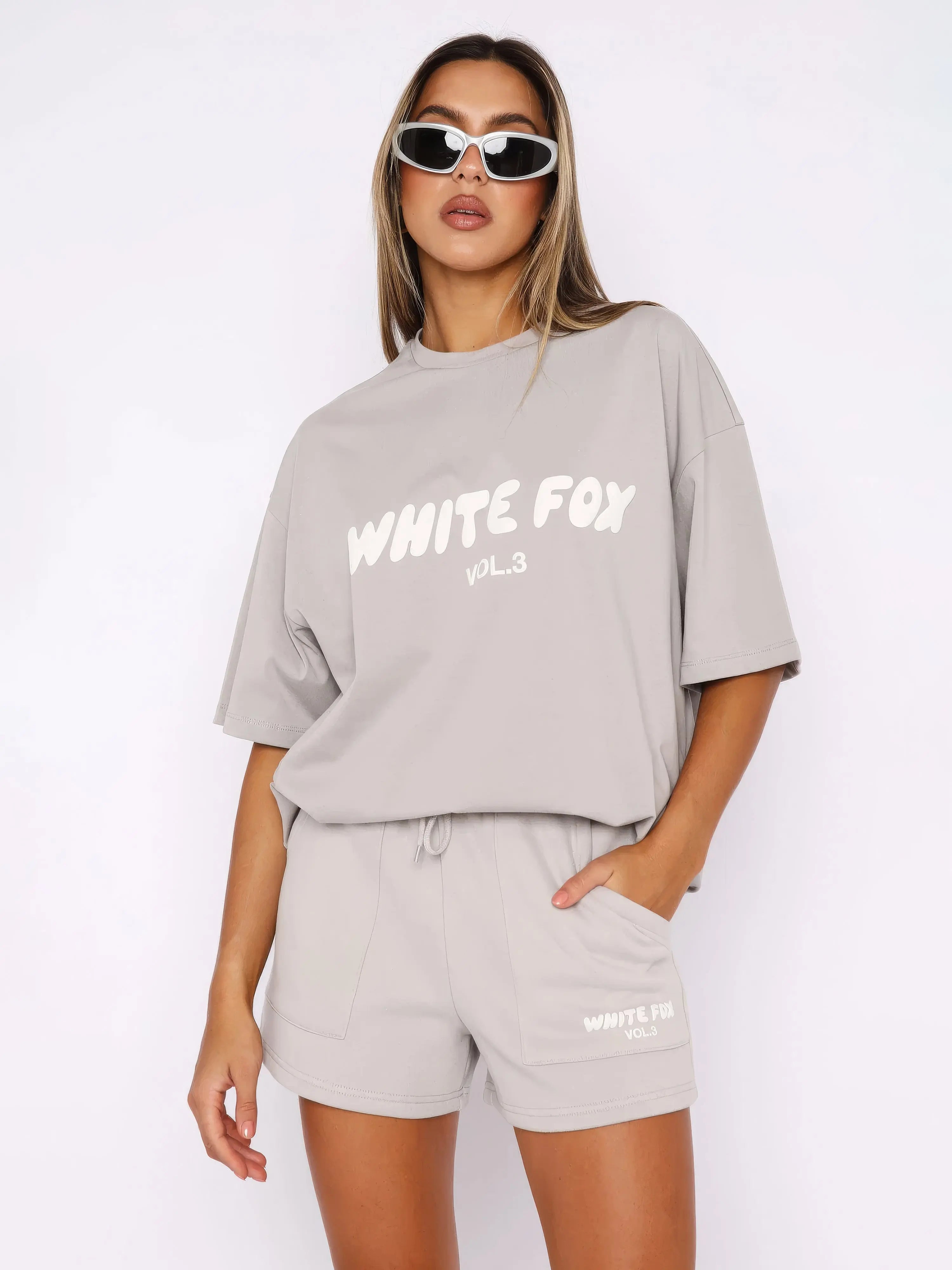 Casual Oversized Tee and Shorts Set