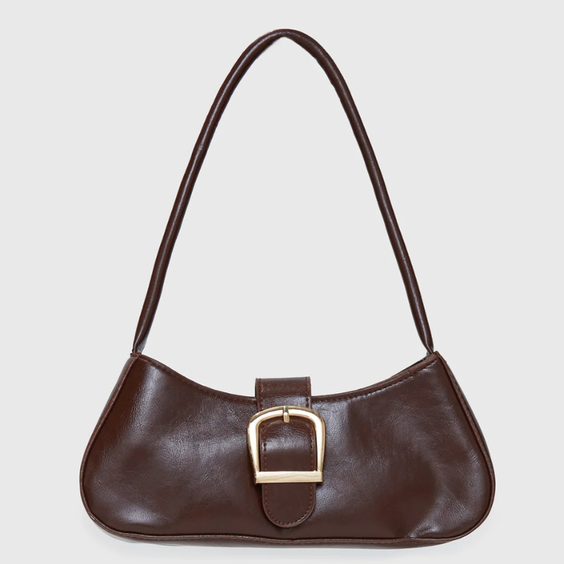 Structured Shoulder Bag Vegan Adjustable Strap