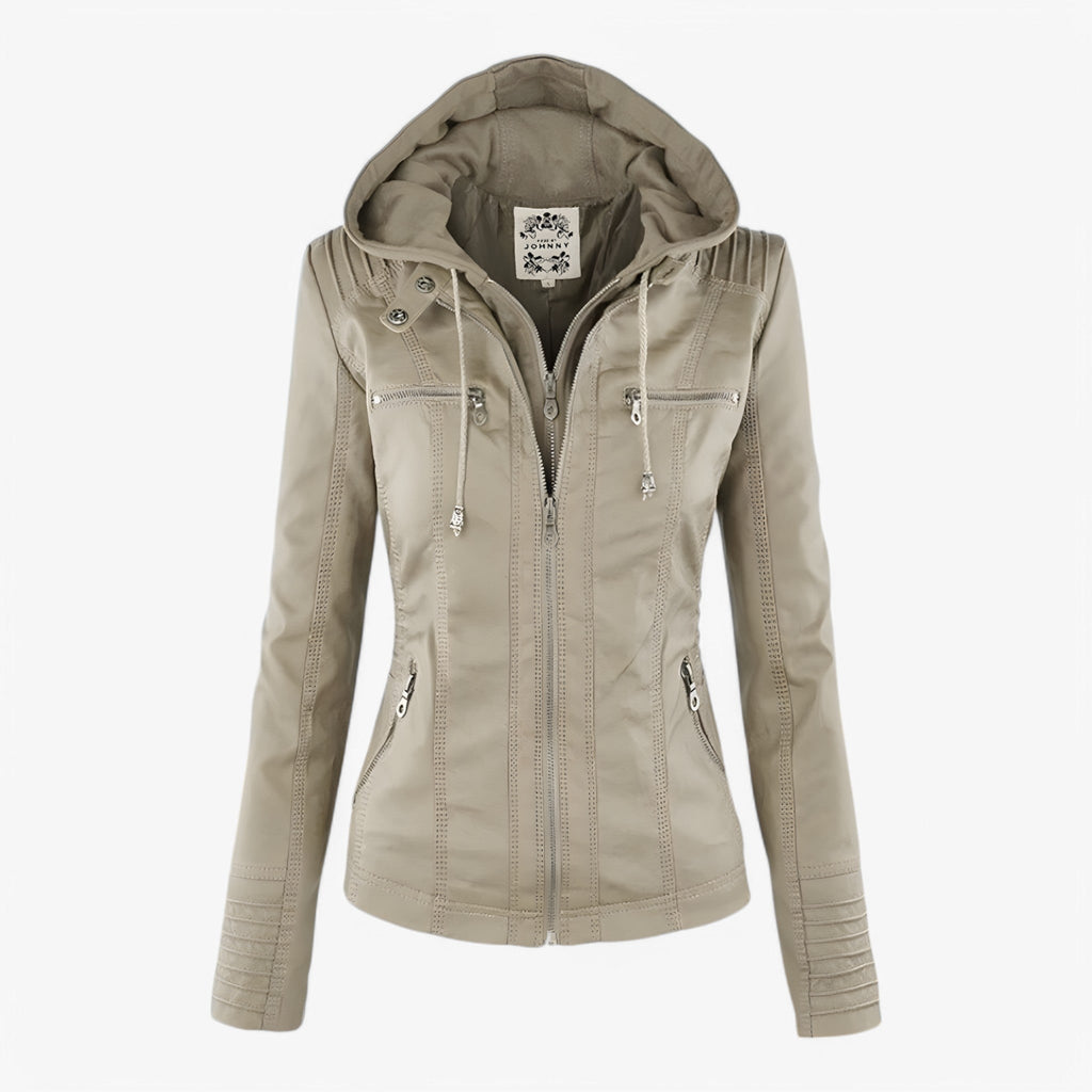 Unisex PU Zipper Jacket