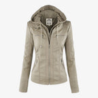 Unisex PU Zipper Jacket