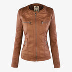 Unisex PU Zipper Jacket