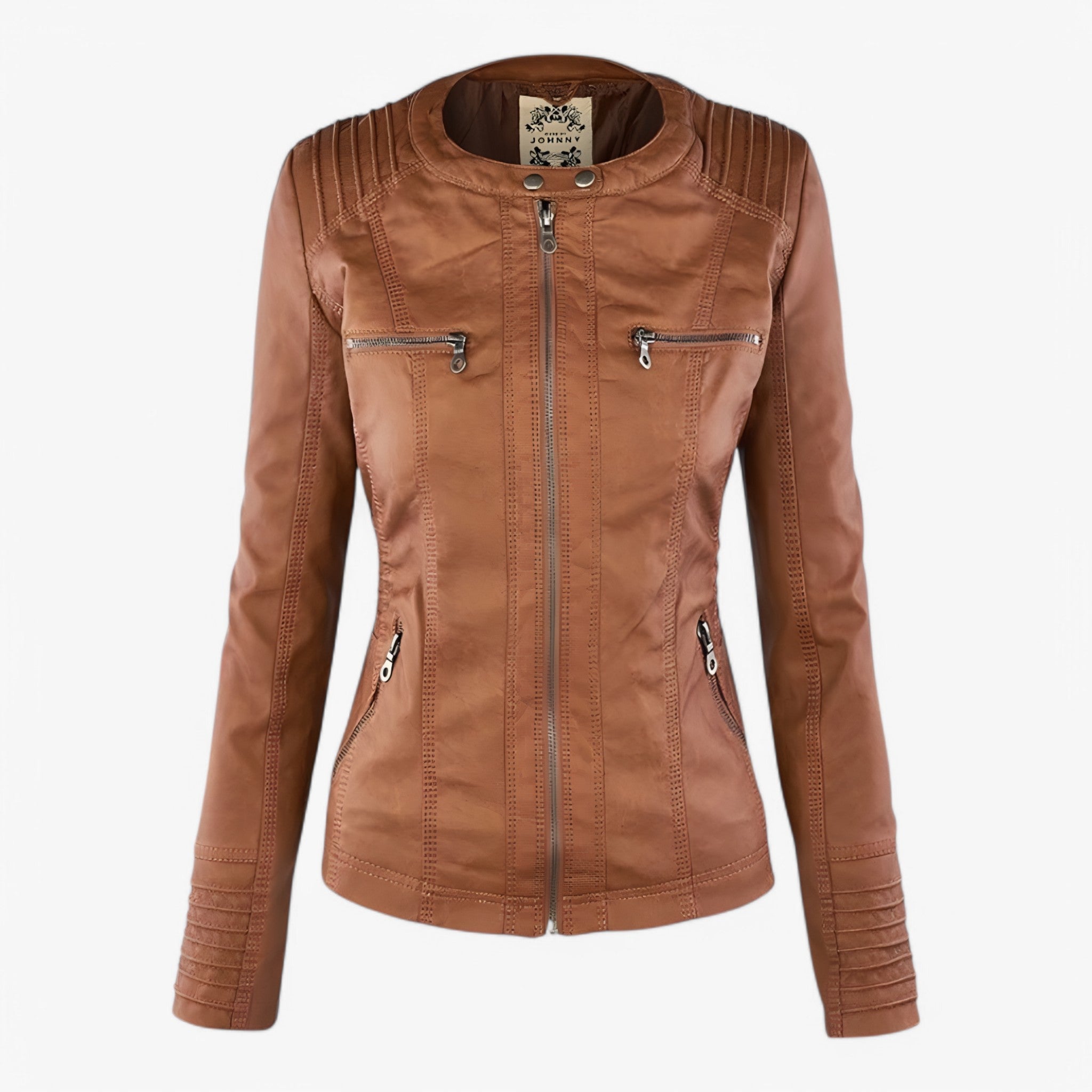 Unisex PU Zipper Jacket