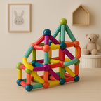 Magnetic Building Sticks Toy