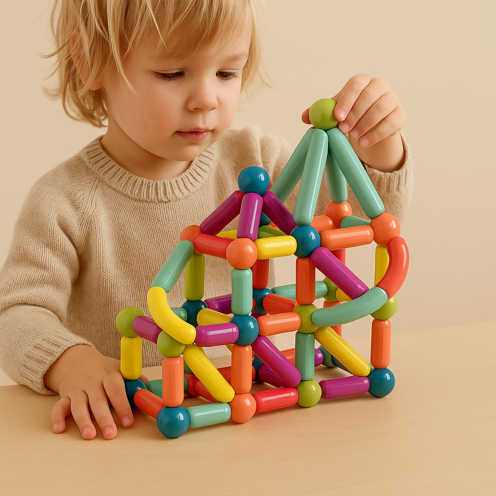 Magnetic Building Sticks Toy