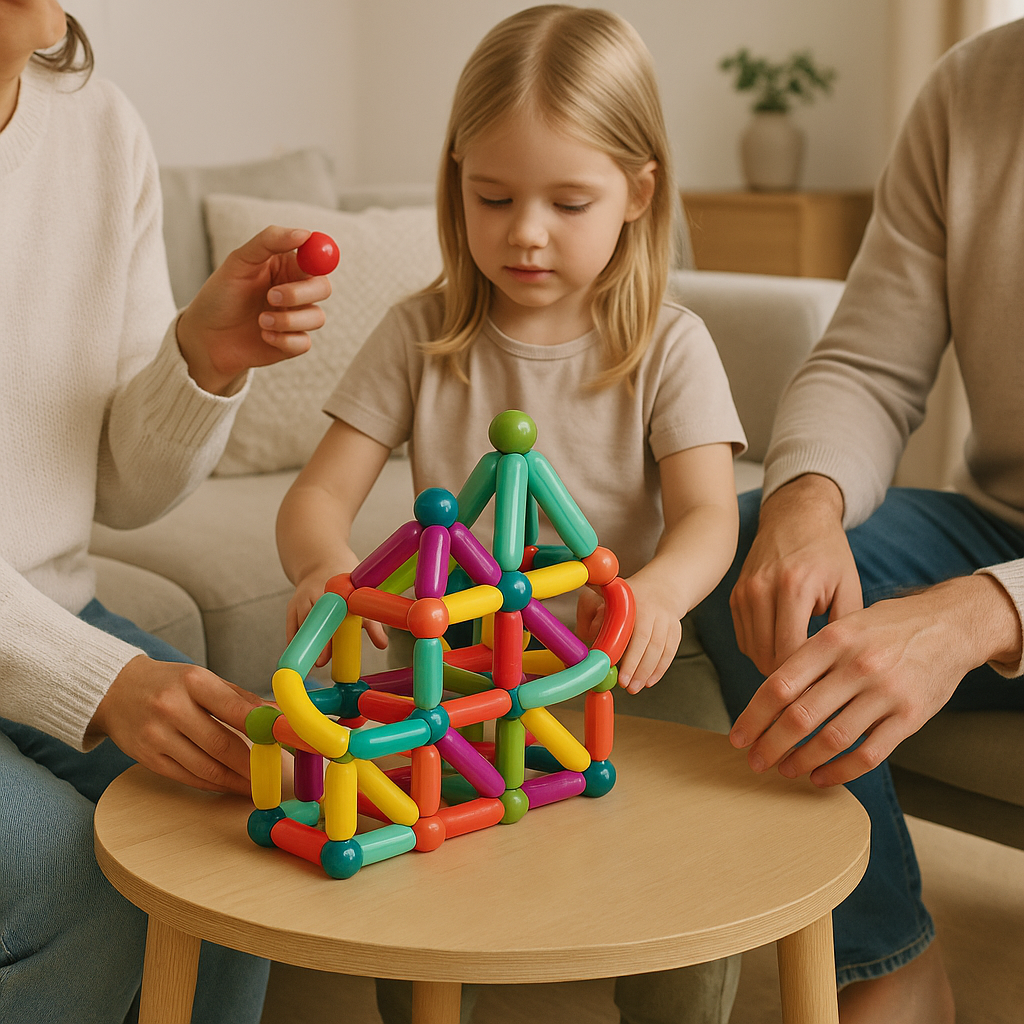 Magnetic Building Sticks Toy