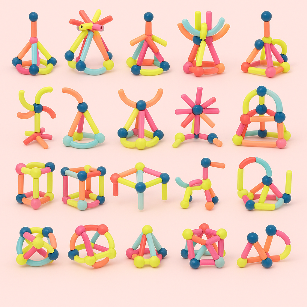 Magnetic Building Sticks Toy