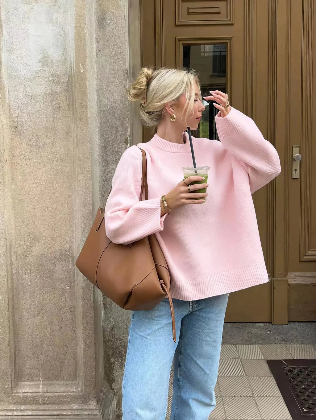 Classic Crewneck Pullover for Women