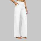 High Waist Wide Leg Pants With Side Pockets