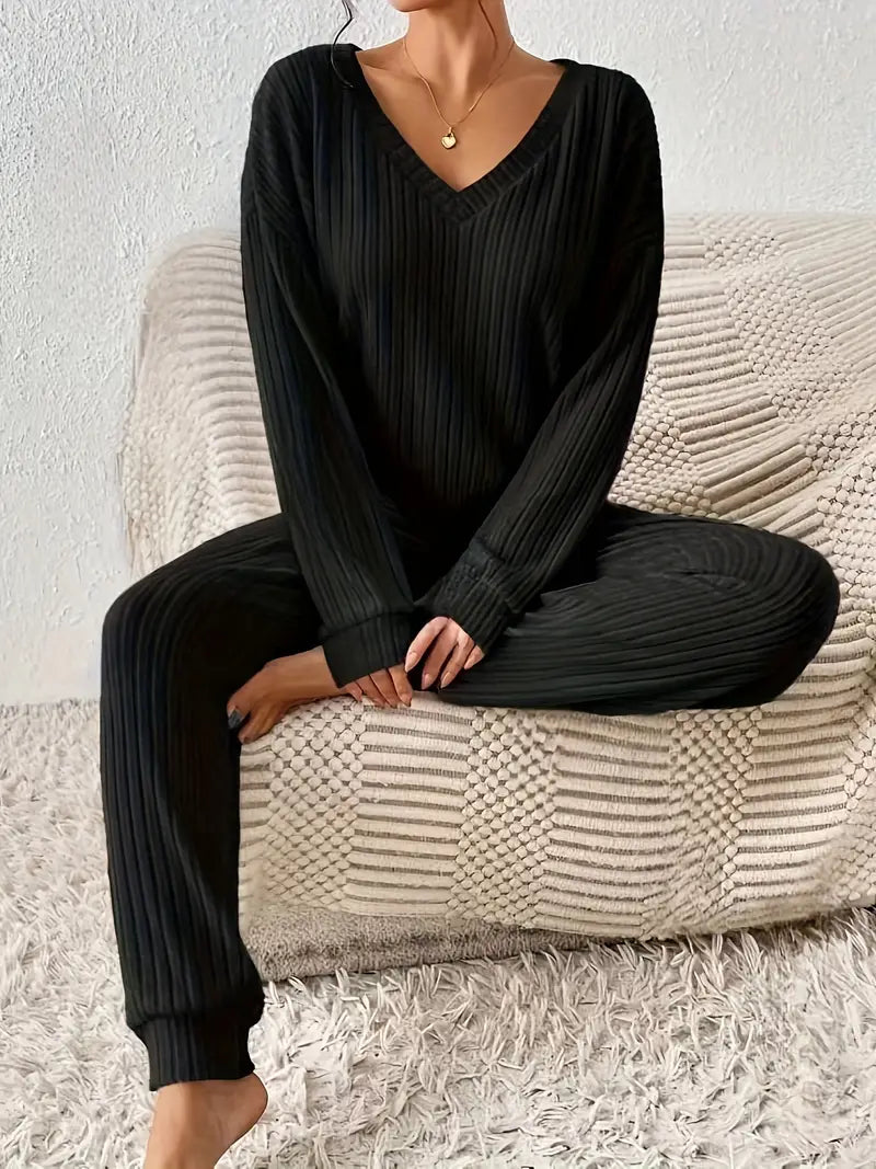 Women’s Ribbed Loungewear Set