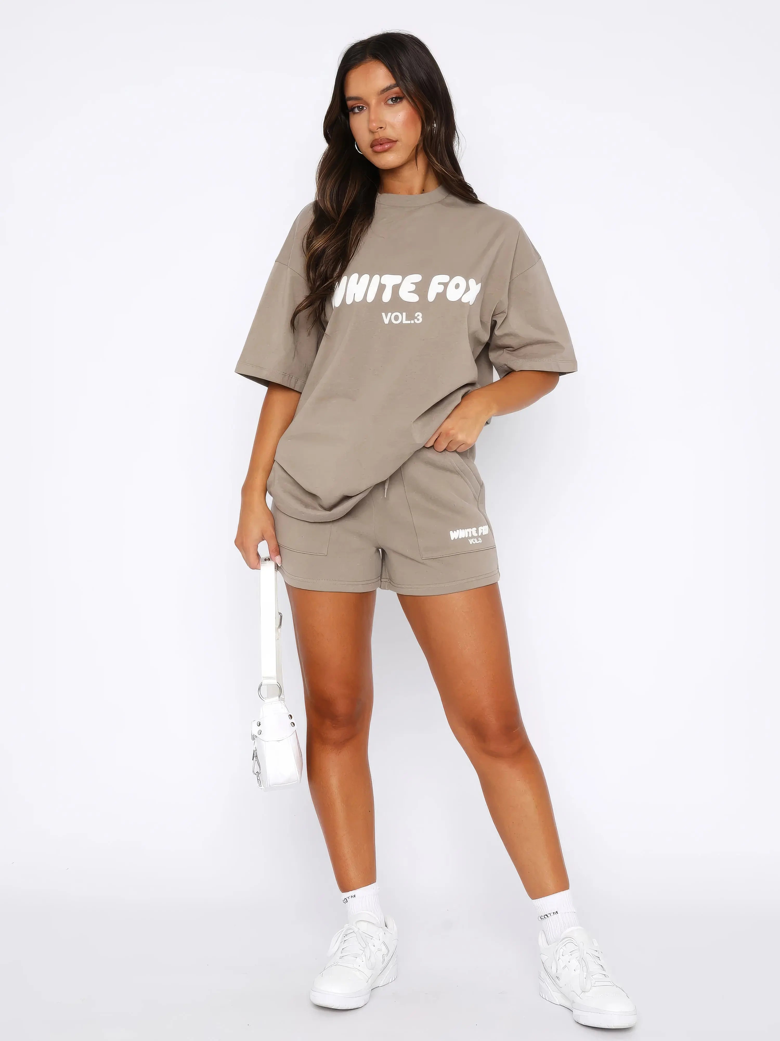 Casual Oversized Tee and Shorts Set