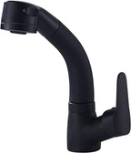 Modern Pull-Out Bathroom Faucet Brass