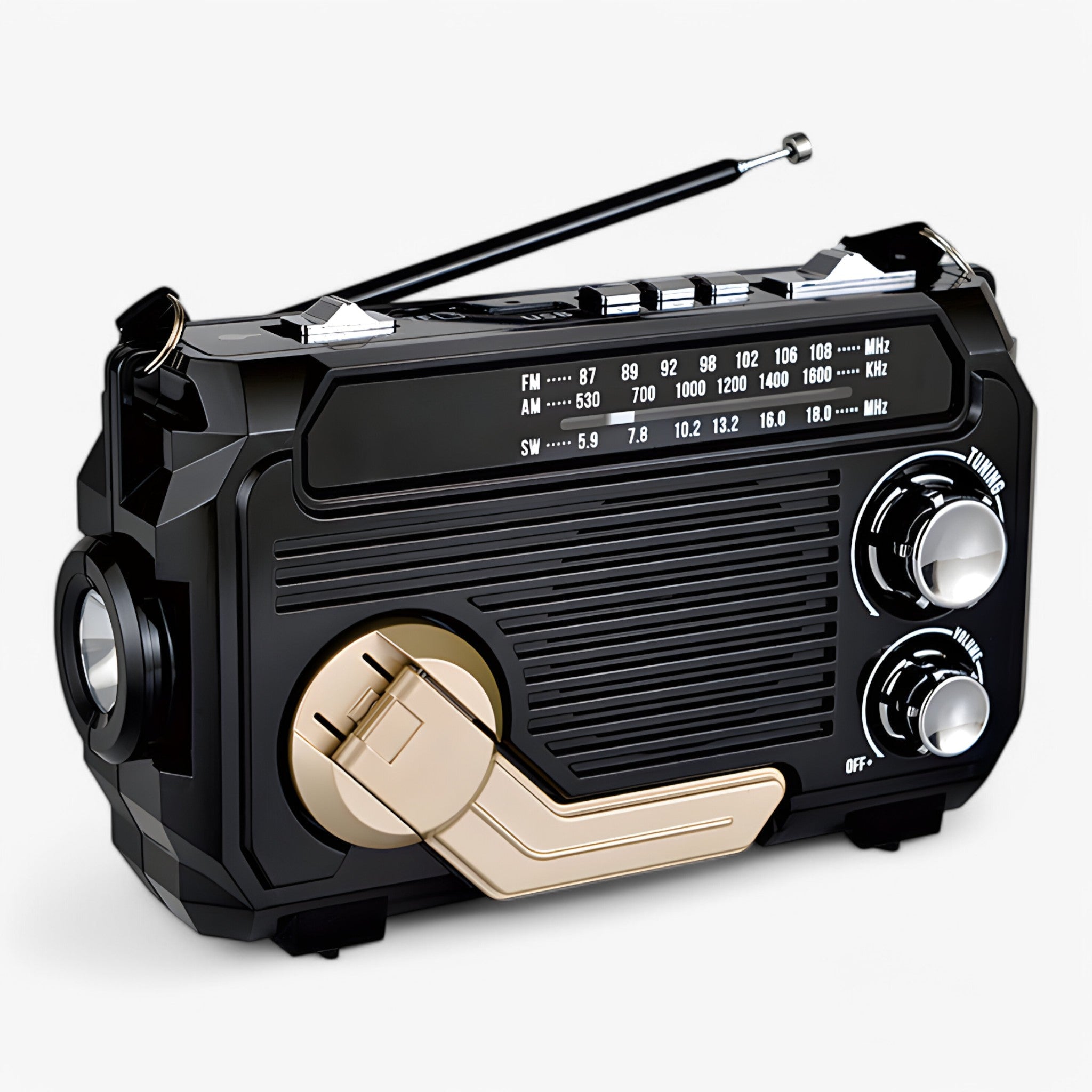 Solar-Powered Emergency Radio with Powerbank