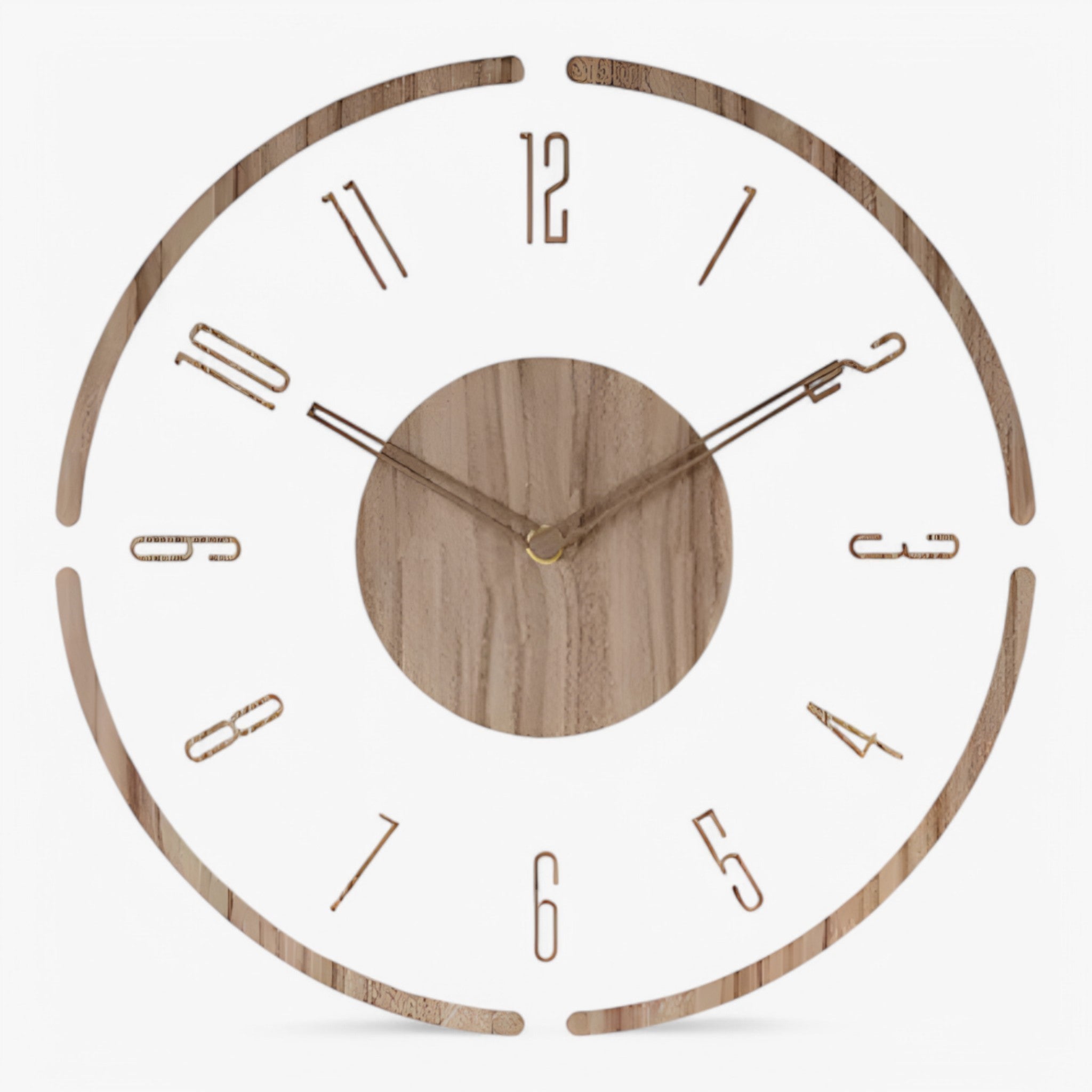 Large Wall Clock with Clear Numbers