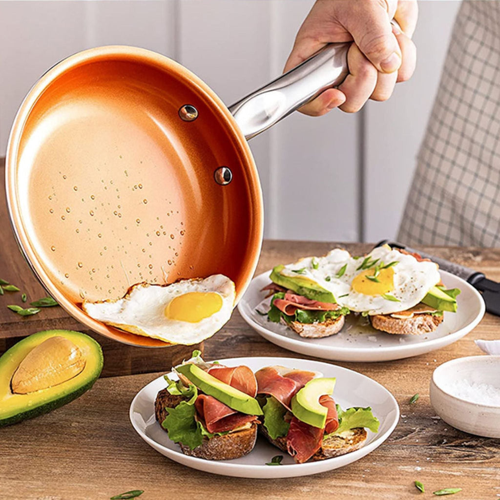 Copper Pan with Non-Stick Surface