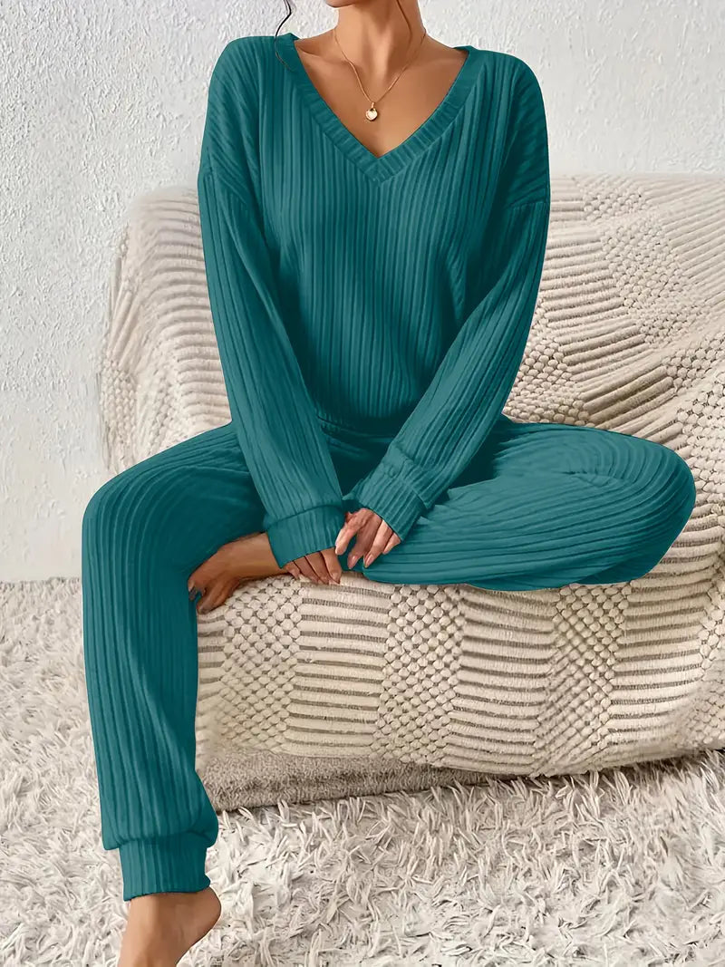 Women’s Ribbed Loungewear Set