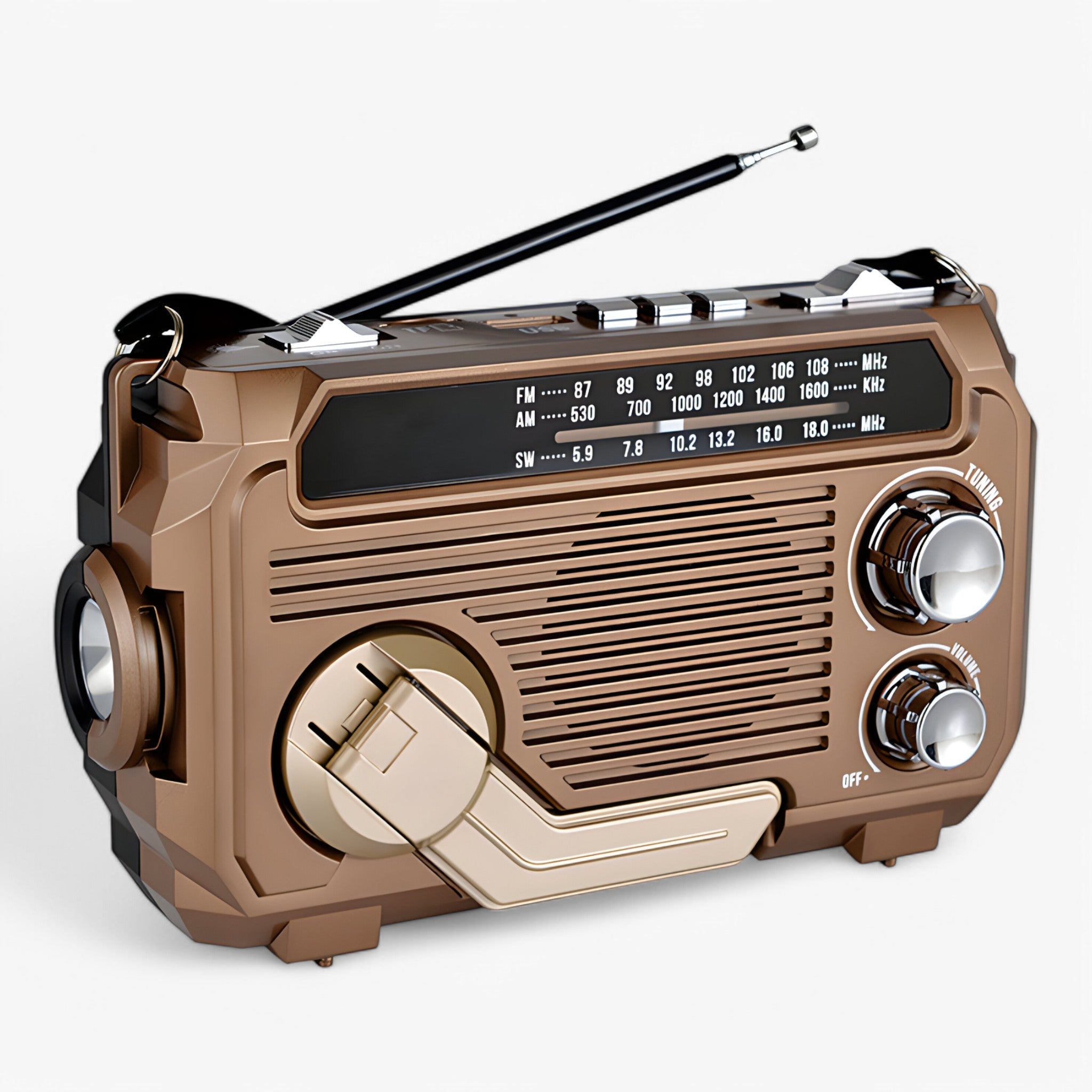 Solar-Powered Emergency Radio with Powerbank