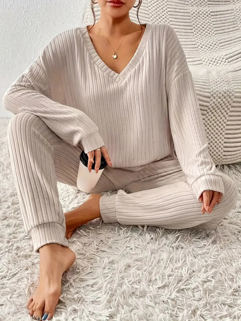 Women’s Ribbed Loungewear Set
