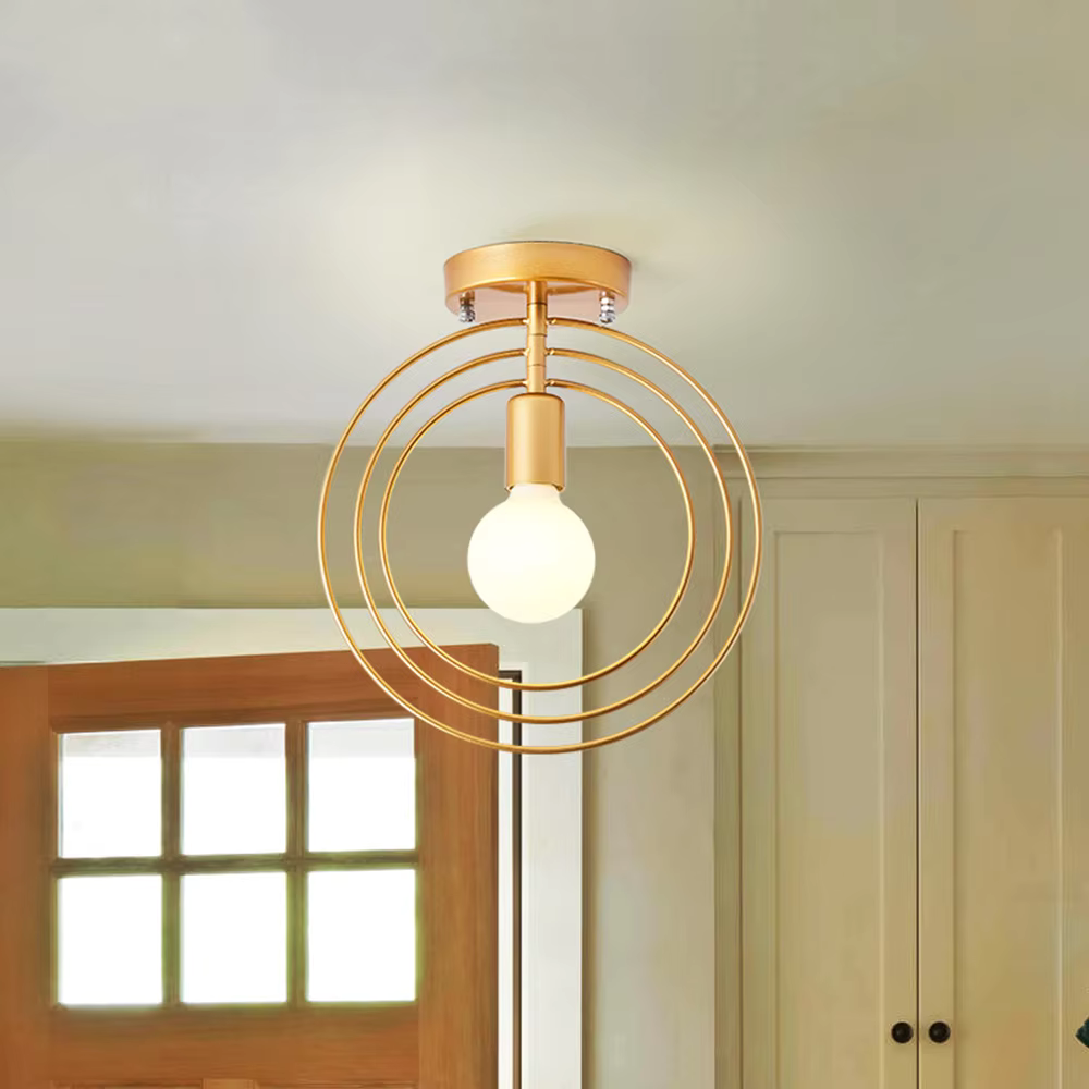 AetherLight Gold Finish Ceiling Lamp