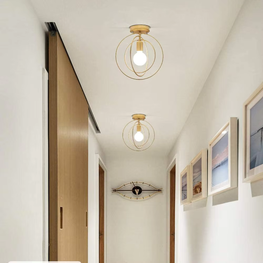 AetherLight Gold Finish Ceiling Lamp