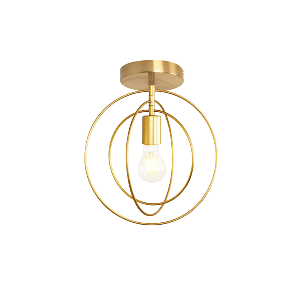 AetherLight Gold Finish Ceiling Lamp