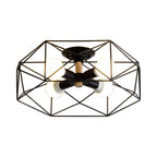 Geometric Semi-Flush Pendant Lamp