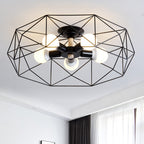 Geometric Semi-Flush Pendant Lamp