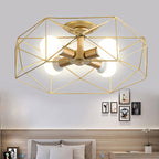 Geometric Semi-Flush Pendant Lamp