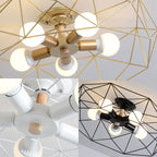 Geometric Semi-Flush Pendant Lamp
