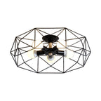 Geometric Semi-Flush Pendant Lamp