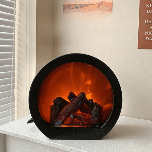 LED Flame Effect Table Lamp