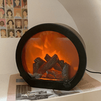 LED Flame Effect Table Lamp