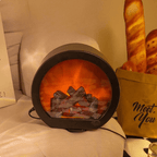LED Flame Effect Table Lamp