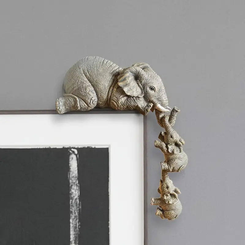 Decorative Elephant Trio Figurines