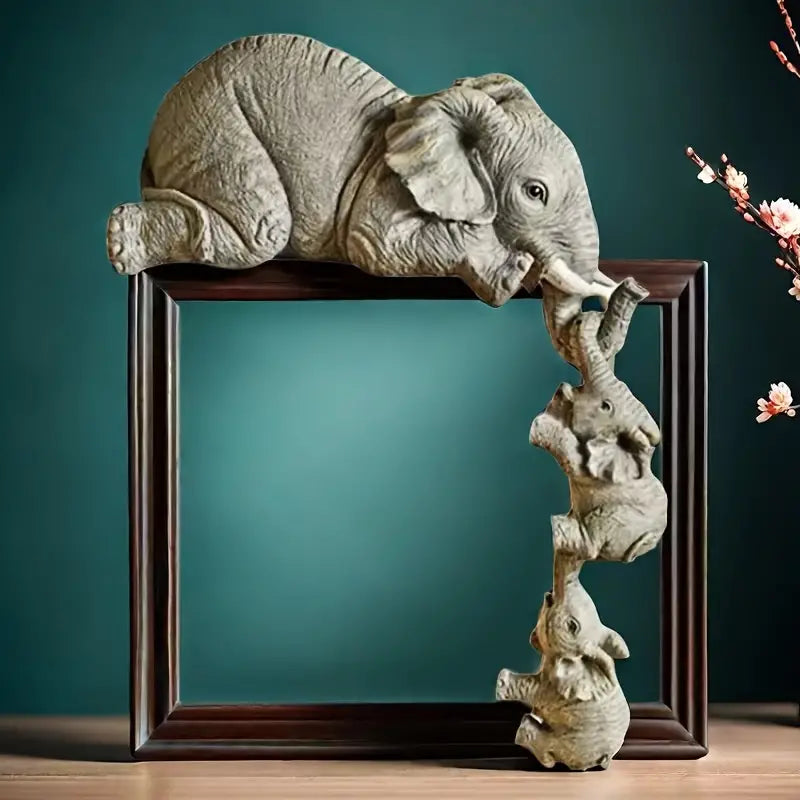 Decorative Elephant Trio Figurines