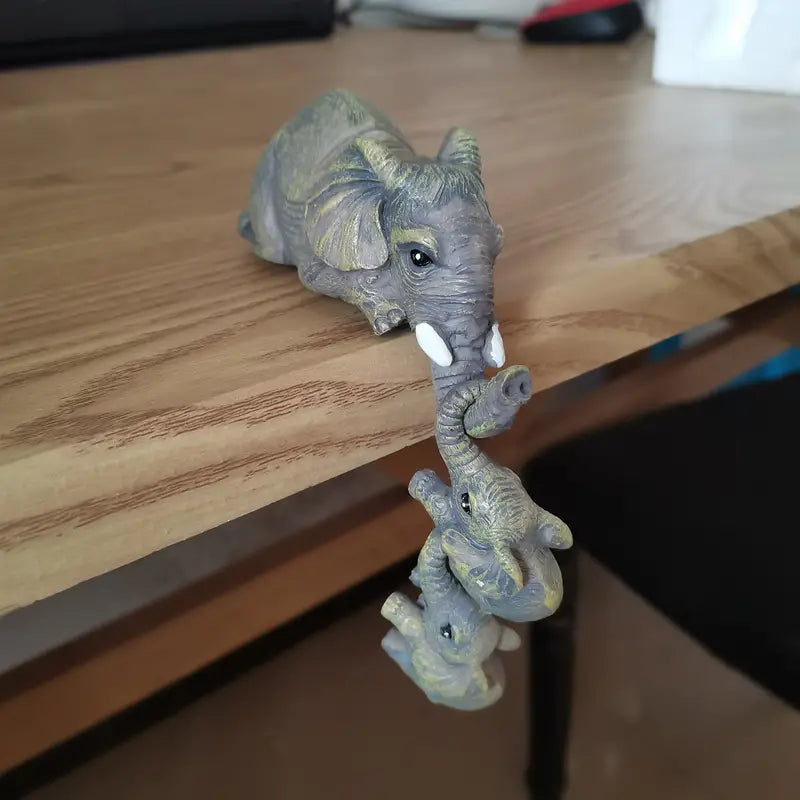 Decorative Elephant Trio Figurines