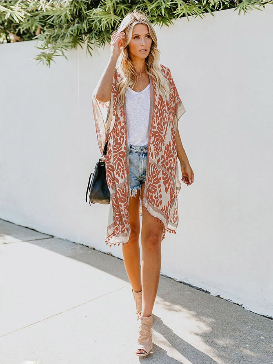 Lightweight Boho Kimono Cardigan