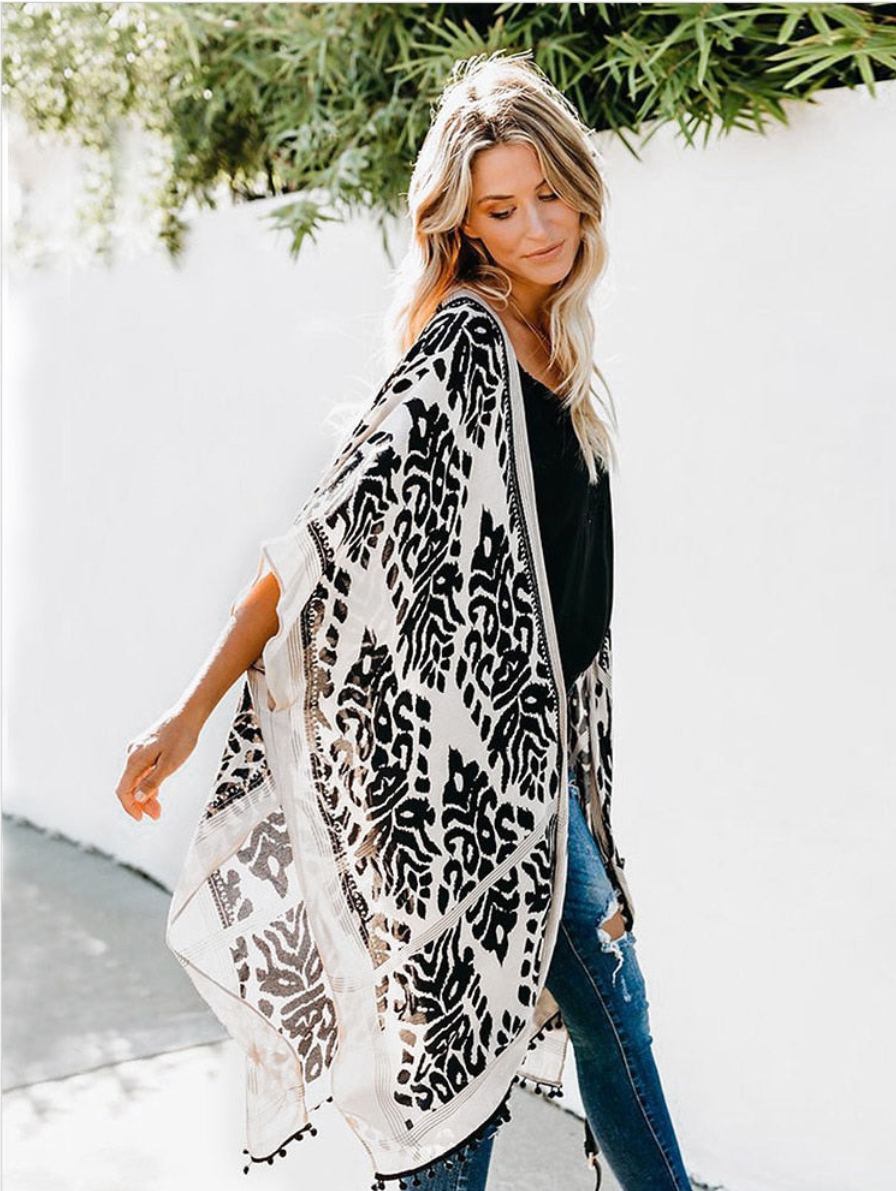Lightweight Boho Kimono Cardigan