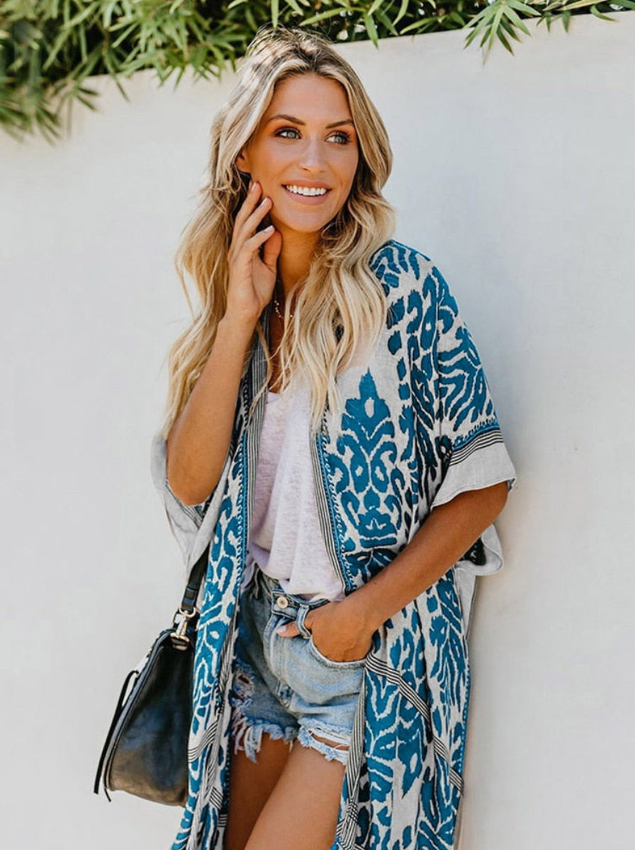 Lightweight Boho Kimono Cardigan