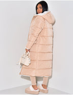 Long Padded Winter Coat Minimalist Design