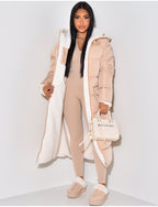 Long Padded Winter Coat Minimalist Design