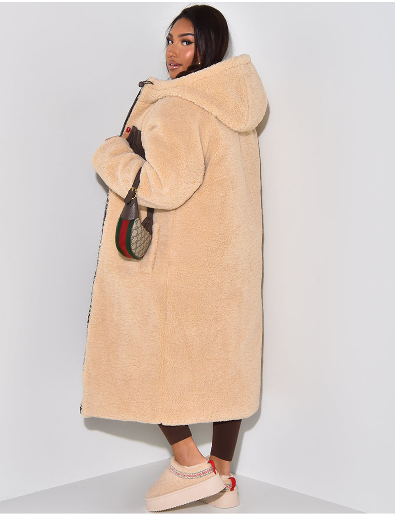 Long Padded Winter Coat Minimalist Design