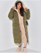 Long Padded Winter Coat Minimalist Design