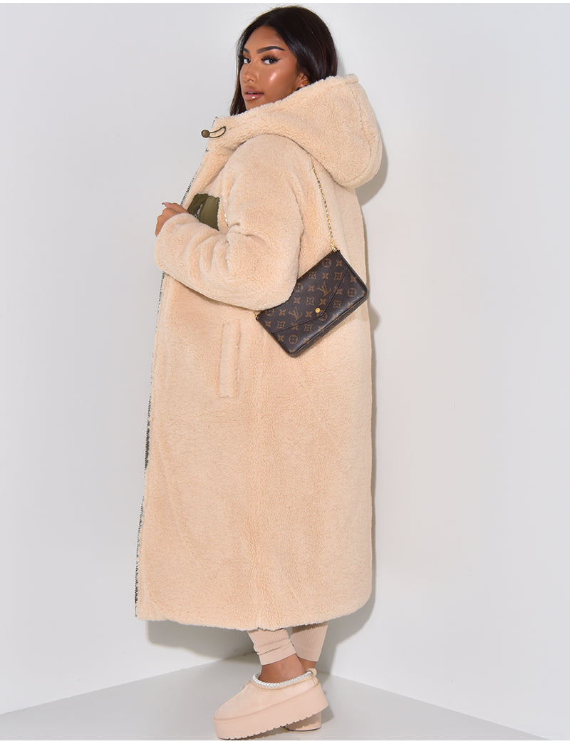 Long Padded Winter Coat Minimalist Design