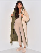 Long Padded Winter Coat Minimalist Design
