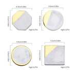 Marble Coaster Set Protective Design