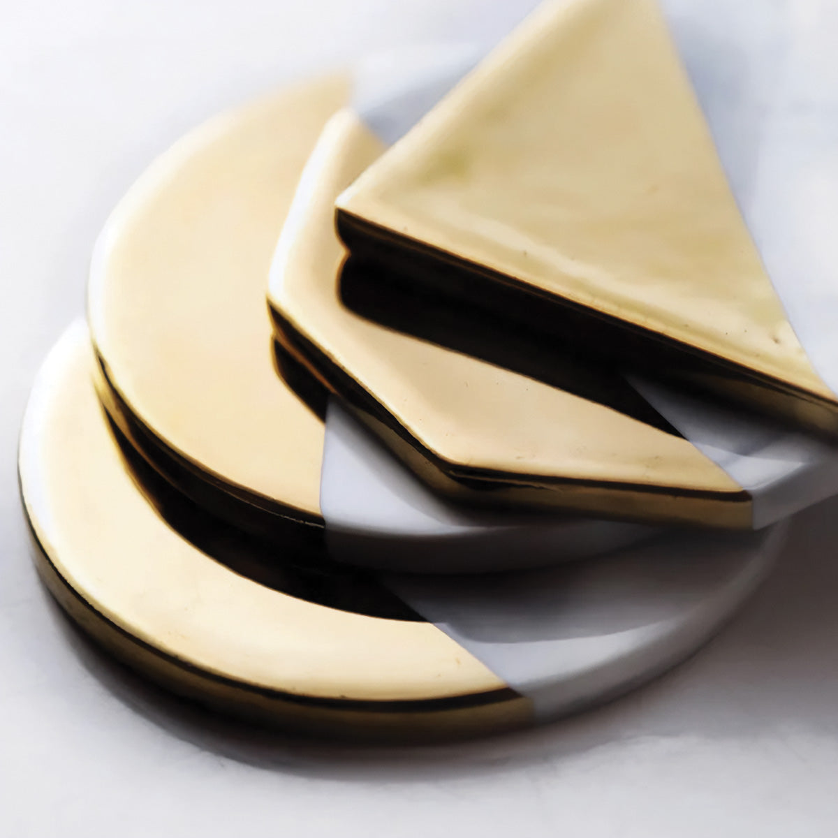 Marble Coaster Set Protective Design
