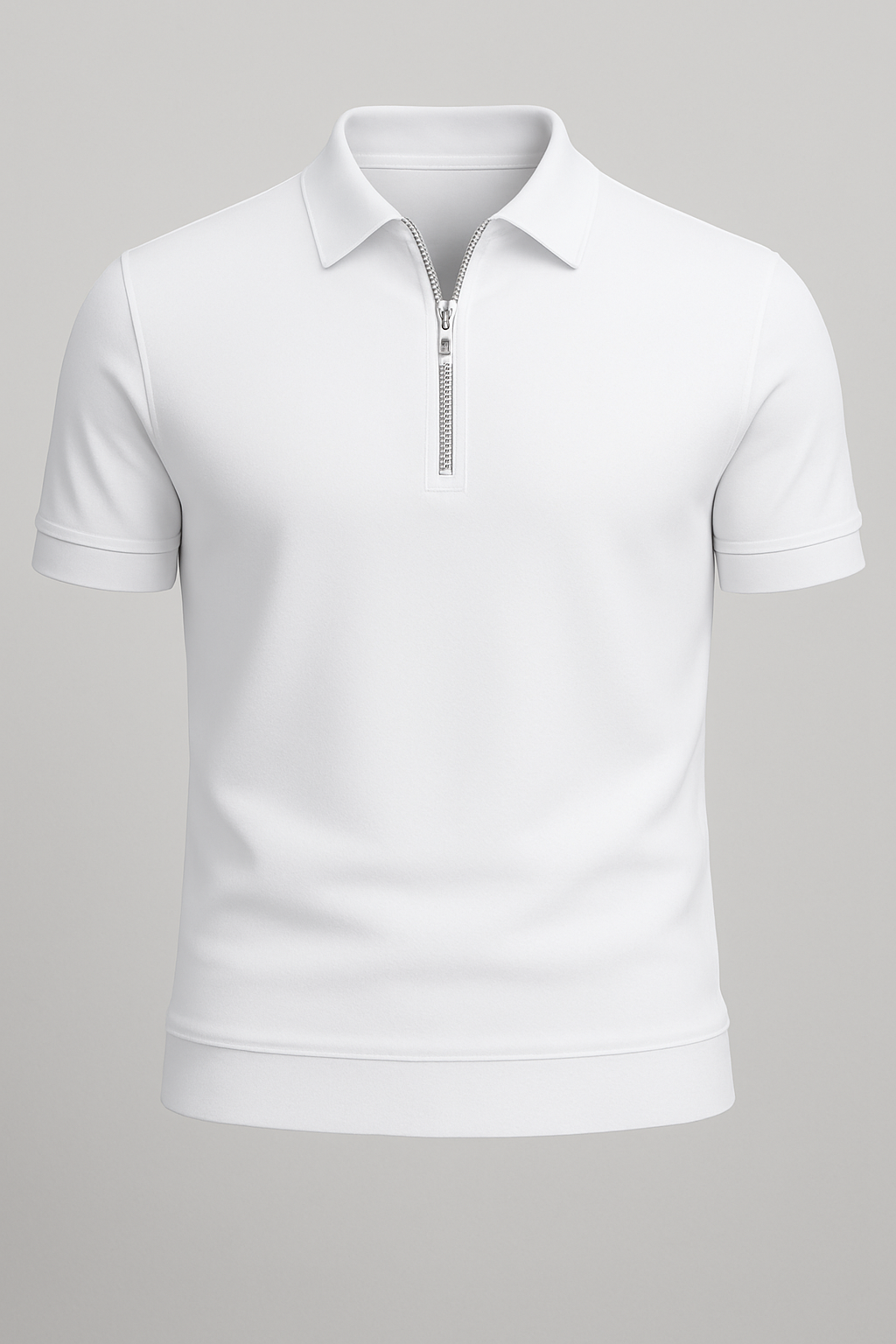 Minimalist Zip Polo