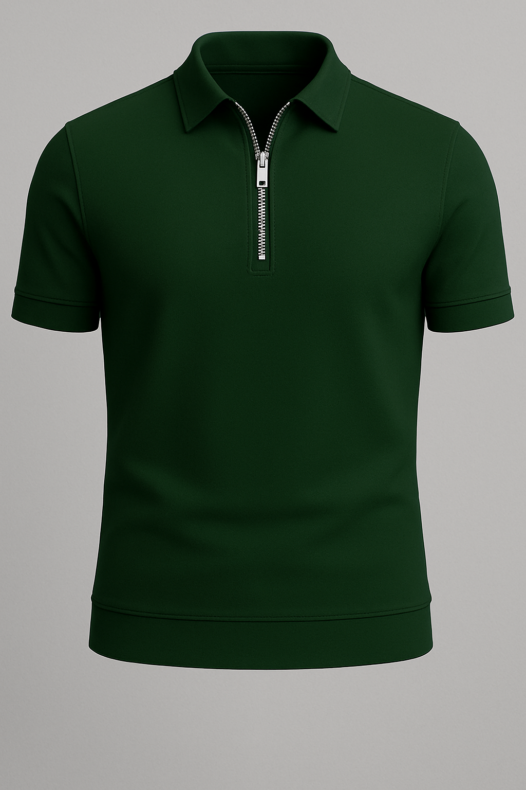 Minimalist Zip Polo